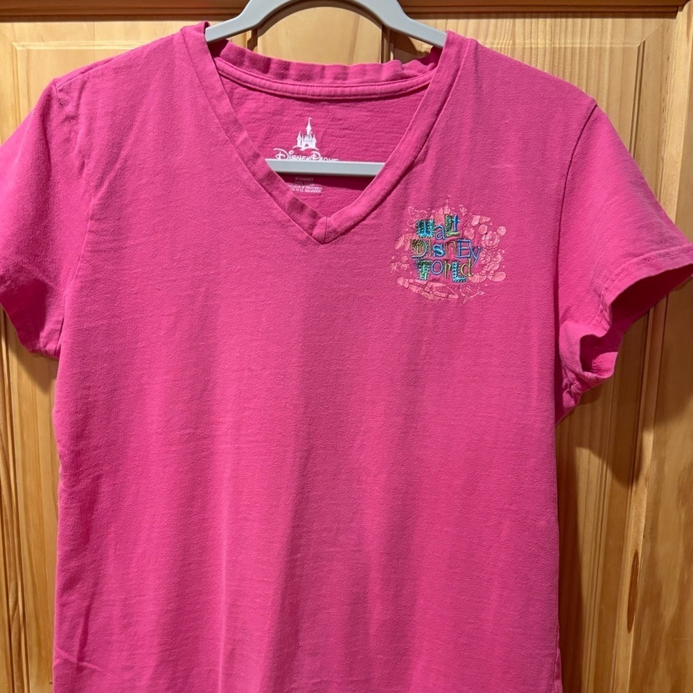 Disney Parks Original embroidered logo size L pink women’s